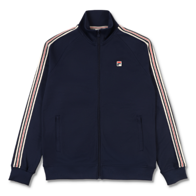 FILA Vintage - Biella Regular Taped Pique Trainingsjack - Dark Sapphir