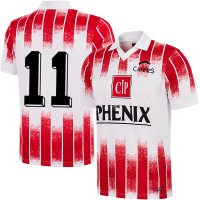 AS Cannes Retro Voetbalshirt 1992 + Nummer 11 (Zidane)