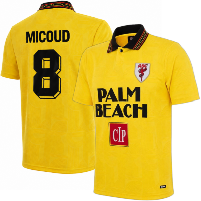 AS Cannes Retro Shirt Uit 1994-1995 + Micoud 8