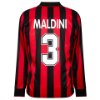 96-97 AC Milan Retro Home L/S Shirt + Maldini 3